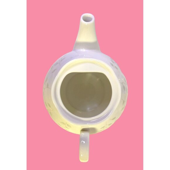 Lenox Butterfly Meadow Individual Stackable Porcelain Teapot & Lid With Teacup - Picture 8 of 12